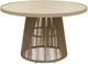 Signature Design by Ashley® Ocean Park Beige Aluminum Outdoor Dining Table-0
