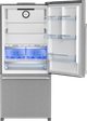 Beko 30 in. 16.1 Cu. Ft. Fingerprint-Free Stainless Steel Counter Depth Bottom Freezer Refrigerator-5