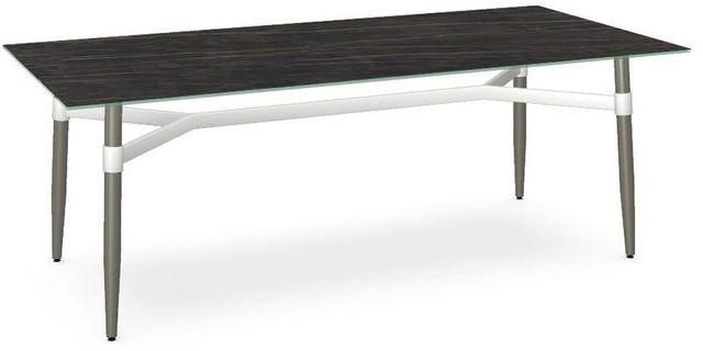 Amisco Customizable Link 84" Black Italian Porcelain Rectangular Table-0