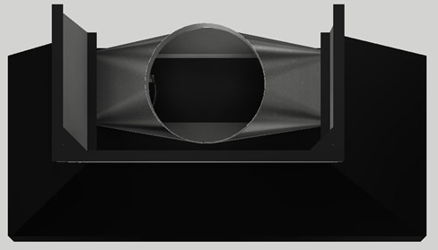 Vent-A-Hood® 54" Black Wall Hood-1