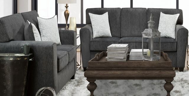 American Wholesale Furniture Thunder Kohl Gray Loveseat-1