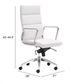 Zuo® Engineer White High Back Office Chair-4