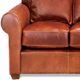 Campio Furniture Legacy Leather Mitchell Dark Orange Sofa-1