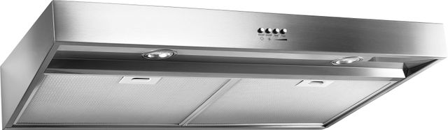 Whirlpool® 30" Stainless Steel  Under Cabinet Range Hood with Dishwasher-Safe Full-Width Grease Filters-1