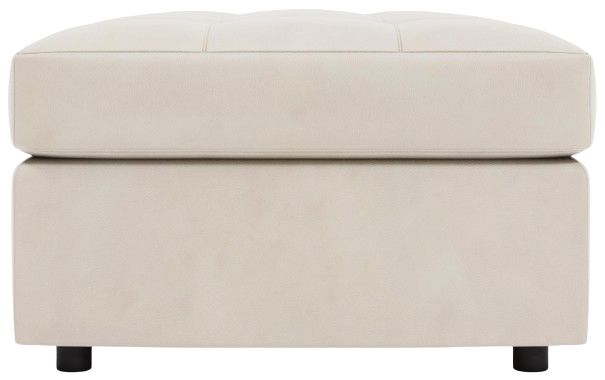 Bernhardt Nest Bernhardt Living Brown 56" Leather Ottoman-2