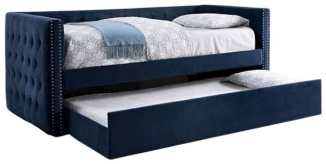 Furniture of America® Susanna Navy Daybed with Trundle-0