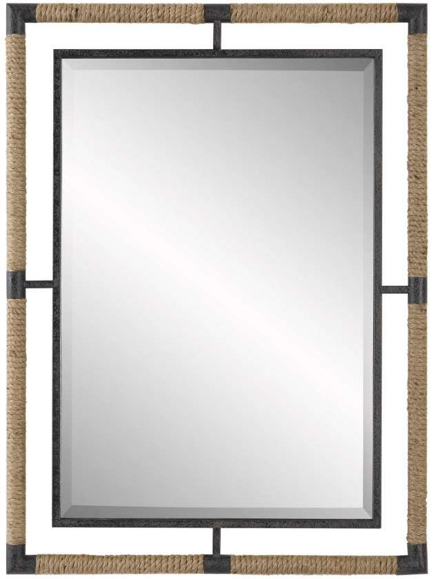 Uttermost® Melville Black/Brown Mirror-0