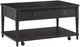Null Furniture Expressions Rubbed Black Rectangular Cocktail Table -0