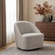 Coaster® Leon Beige Upholstered Swivel Accent Chair-1