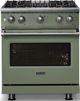 Viking® 5 Series 30" Eucalyptus Pro Style Gas (LP) Range with Polished Chrome Trim-4