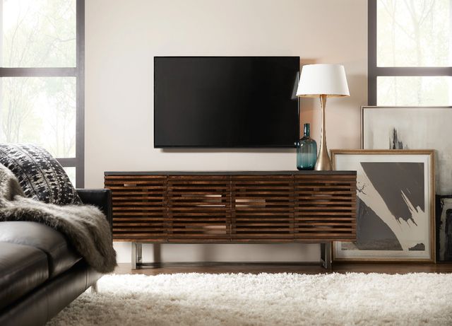 Hooker® Furniture Commerce and Market Solstice Medium Wood Entertainment Console-1