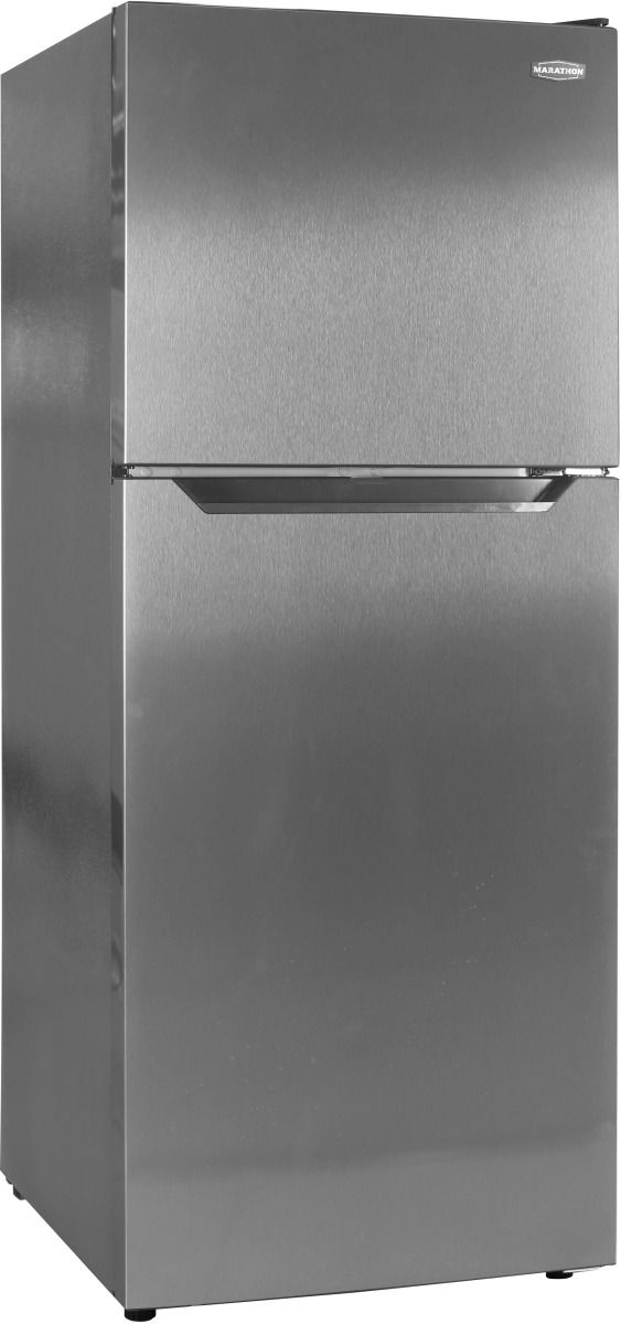 Marathon 24" 12.0 Cu. Ft. Stainless Steel Counter Depth Top Freezer Refrigerator-1