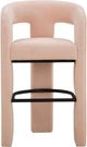 TOV Furniture Malone Blush Chenille Bar Stool-3
