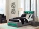 Signature Design by Ashley® Verishaw Gray Twin Upholstered Panel Bed-5