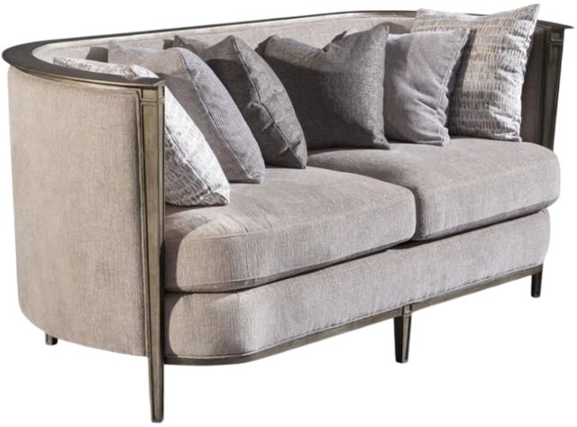 Magnussen Home® Rensick Golden Metal Pewter Loveseat-0