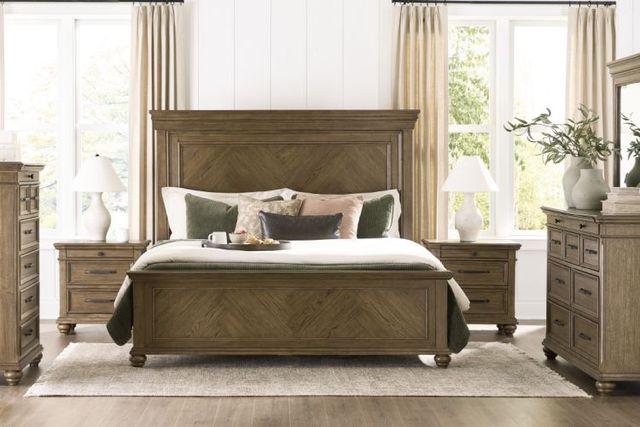 Signature Design by Ashley® Karallin Medium Brown Queen Panel Bed-1