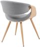 Armen Living Butterfly Gray/Oak Dining Chair-3