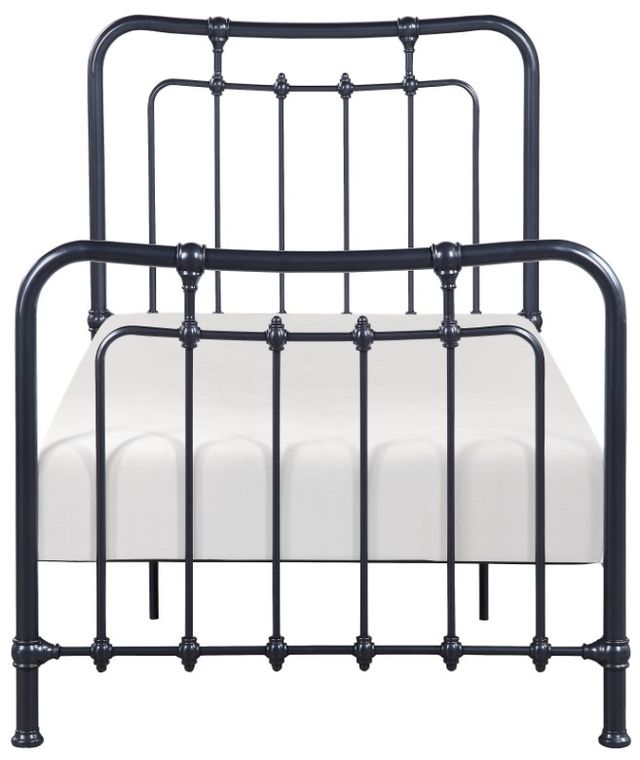 Homelegance® Engleside Gunmetal Youth Twin Metal Rod Bed-2