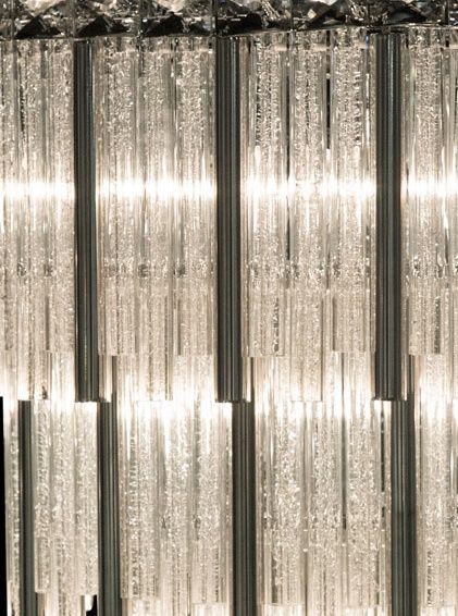 Michael Amini® Chimes 15 Light Silver Chandelier 2-Piece Set-1