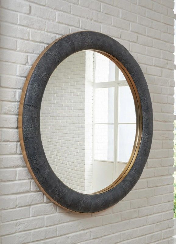 Signature Design by Ashley® Corinsworth Brass/Charcoal Accent Mirror-1