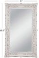 Bassett Mirror Garland Antique White Wall Mirror-3
