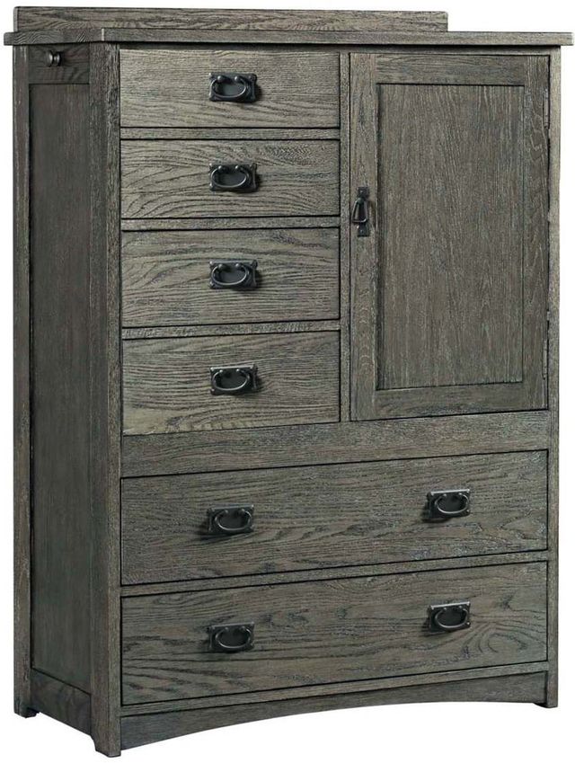Intercon Oak Park Pewter Door Chest-0