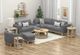 Emerald Home Maeve Gray Chair and Ottoman Set-1