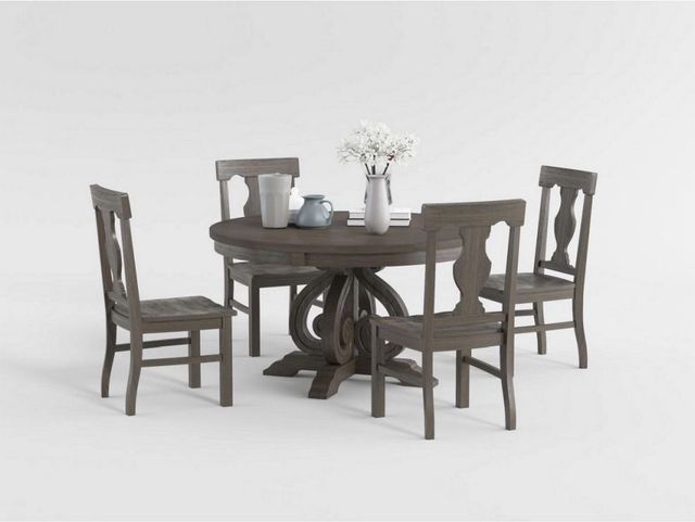 Mazin Furniture Toulon Oak Round Dining Table-3