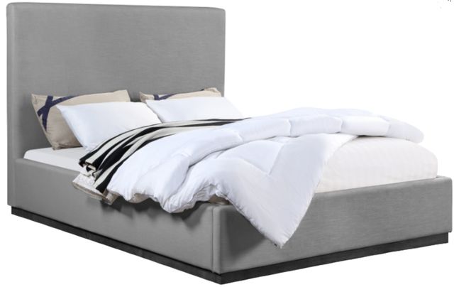 Meridian Furniture Alfie Grey Full Upholstered Panel Bed-0
