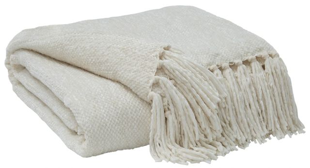 Signature Design by Ashley® Tamish 3-Piece Cream Throw Blanket-0