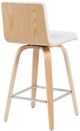 Armen Living Vienna Oak/White Swivel Counter Stool-3