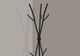 Monarch Specialties Inc. 74" Hammered Black Metal Coat Rack-3