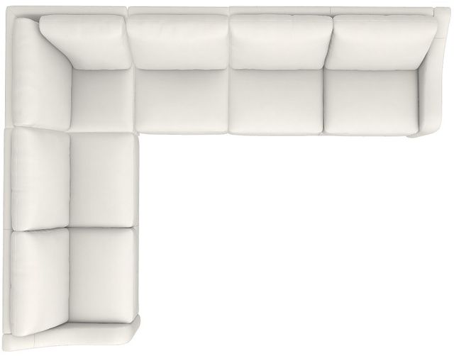 La-Z-Boy® Charlie Ivory Leather Sectional with Custom Layout Options-4
