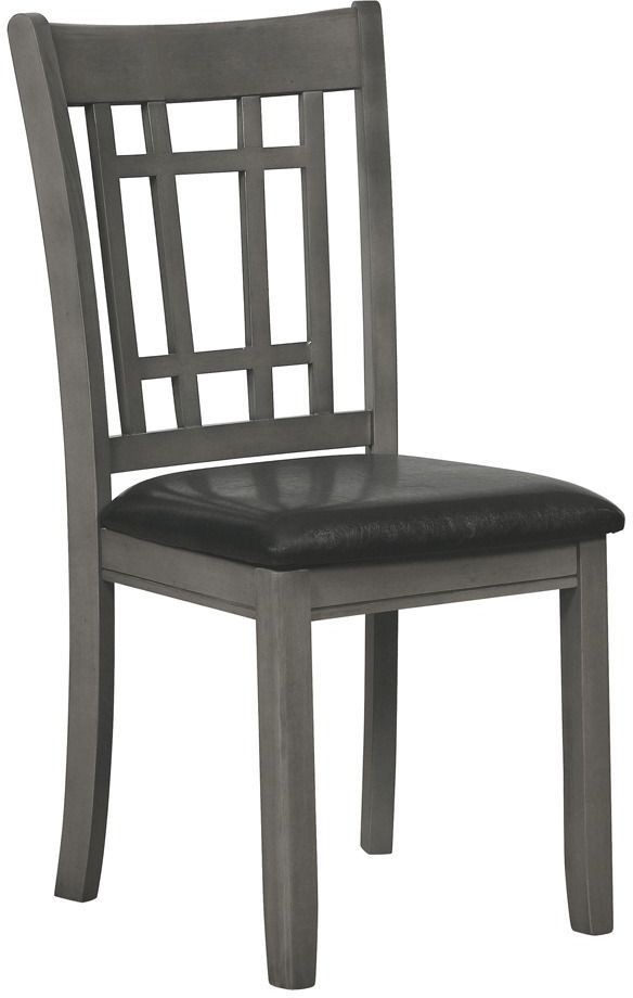 Coaster® Lavon 2-Piece Black Medium Grey Upholstered Dining Chairs-0