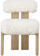 Modus Furniture Nia Lioness/Sheepskin Upholstered Dining Side Chair-2
