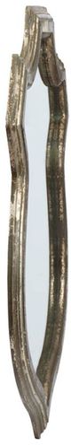 A & B Home Distressed Gold Wide Empire Crest Mirror-2