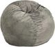 CordaRoy's® Original Gray Plush Fur Full Bean Bag Chair-0