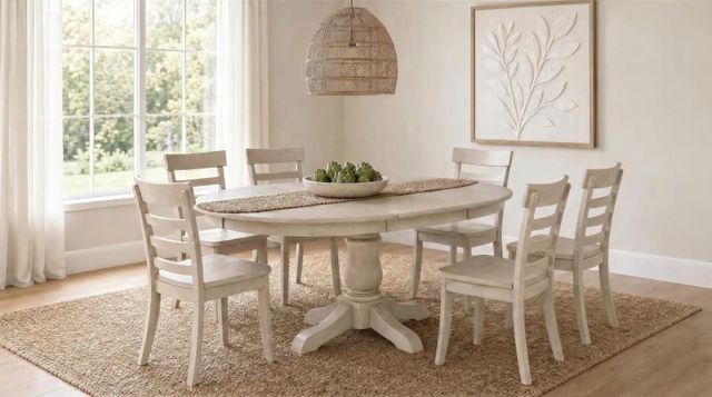 Coaster® Orrison 7-Piece Linen Dining Table Set-1