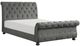 Homelegance® Crofton Gray Upholstered Queen Sleigh Bed-0