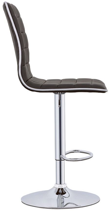 Coaster® Ashbury 2-Piece Black/Chrome Upholstered Adjustable Stools-4