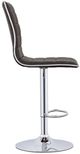 Coaster® Ashbury 2-Piece Black/Chrome Upholstered Adjustable Stools-4