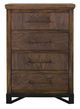 International Furniture Direct Walnut Brown Chest-1