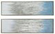 A & B Home 2-Piece Blue/Gray Dhailia Ombre Hand Painted Wall Art Set-1