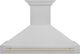 ZLINE Autograph Edition 48" Satin Stainless Steel Wall Mounted Range Hood with Polished Gold Handle-0
