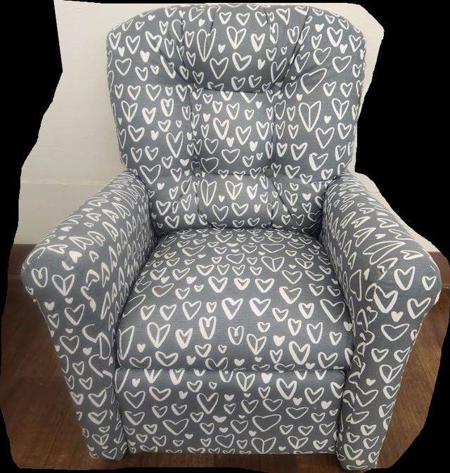 Brazil Furniture Lovely Black Flame Child's Recliner-0