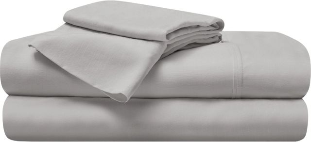 BEDGEAR® Hyper-Linen™ Performance® Rayon Light Gray Split King Sheet Set-0