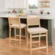 Powell® Beaux Natural Folding Counter Stool-1