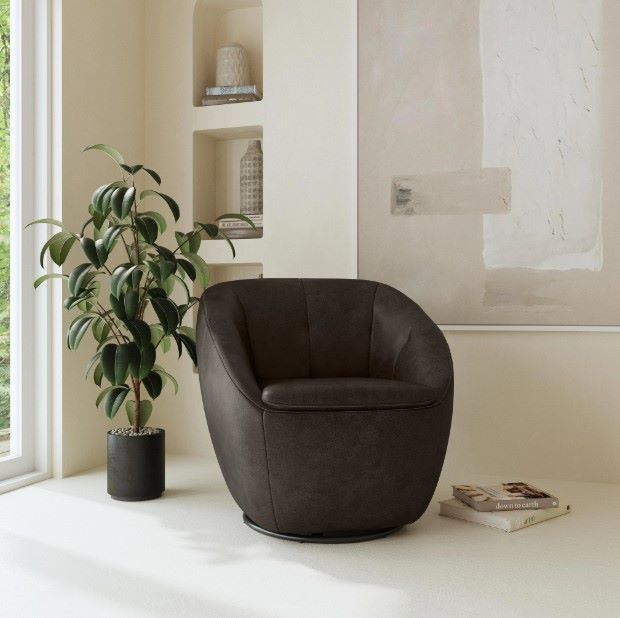 Flexsteel® Wade Carob Swivel Chair-1