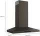 KitchenAid® 36" Black Ore Wall Mounted Range Hood -2
