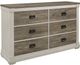 Mazin Furniture Arcadia 4 Piece White/Weathered Gray Twin Bedroom Set-3